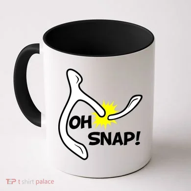 Oh Snap Lucky Wishbone Thanksgiving Coffee Mug