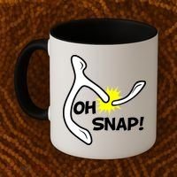 Oh Snap Lucky Wishbone Thanksgiving Coffee Mug thumb 2