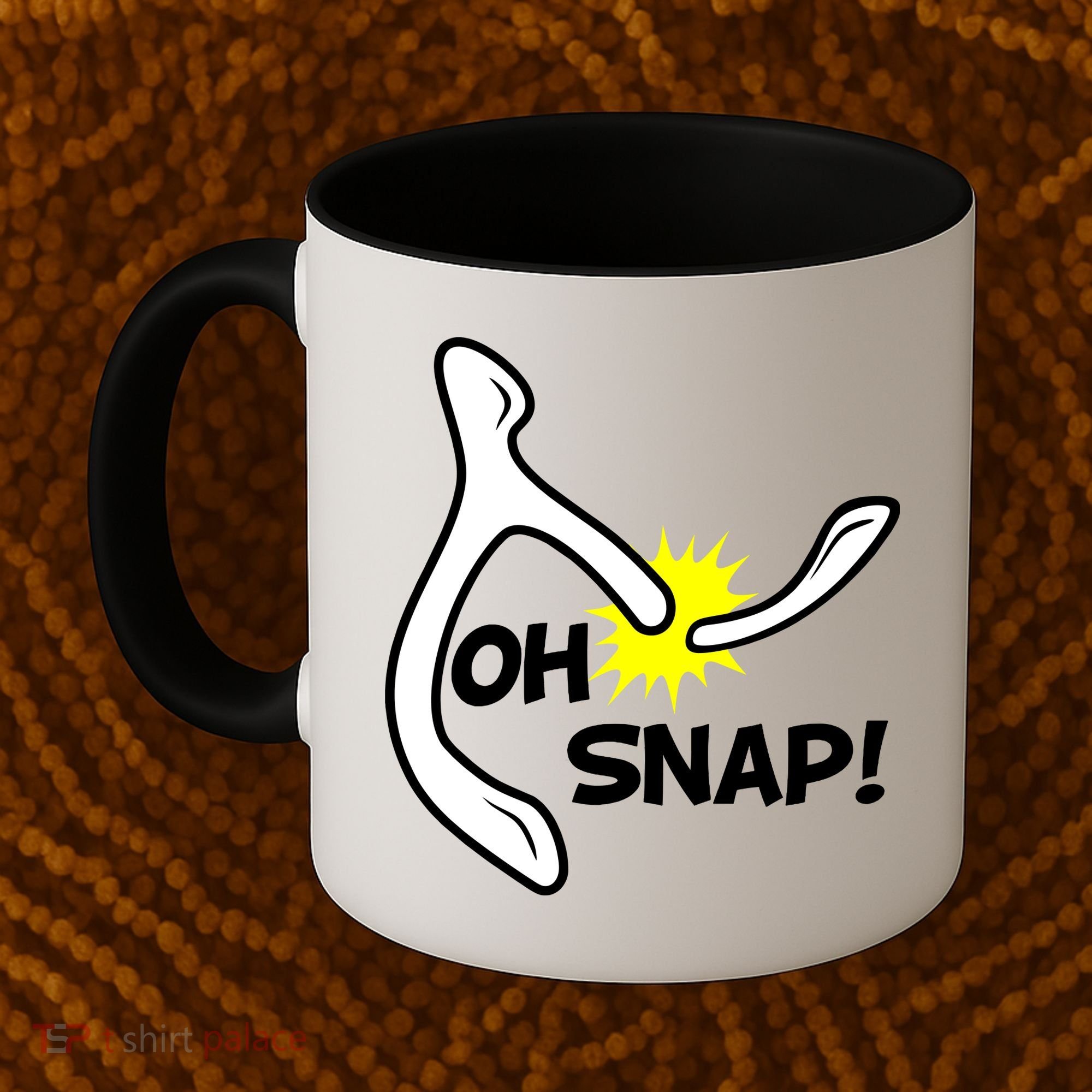 Oh Snap Lucky Wishbone Thanksgiving Coffee Mug