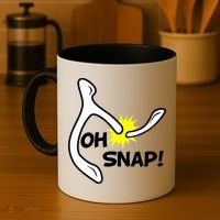 Oh Snap Lucky Wishbone Thanksgiving Coffee Mug thumb 4