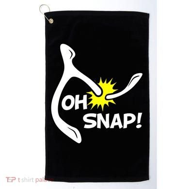 Oh Snap Lucky Wishbone Thanksgiving Golf Towel
