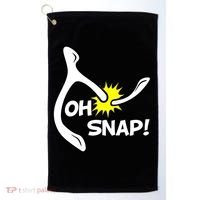 Oh Snap Lucky Wishbone Thanksgiving Golf Towel thumb 0