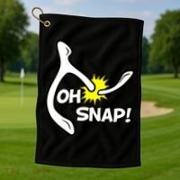 Oh Snap Lucky Wishbone Thanksgiving Golf Towel thumb 1