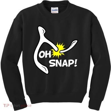 Oh Snap Lucky Wishbone Thanksgiving Kids Sweatshirt