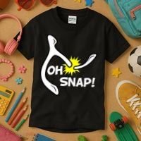 Oh Snap Lucky Wishbone Thanksgiving Kids T-Shirt thumb 3