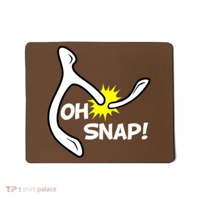Oh Snap Lucky Wishbone Thanksgiving Mousepad