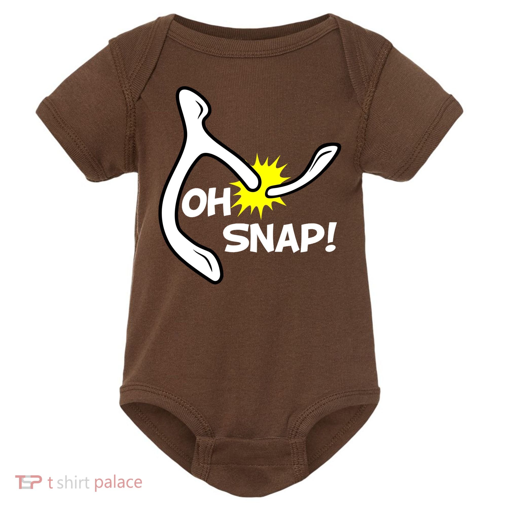 Oh Snap Lucky Wishbone Thanksgiving Baby Bodysuit