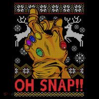Oh Snap Ugly Christmas Sweater Design Coffee Mug thumb 5