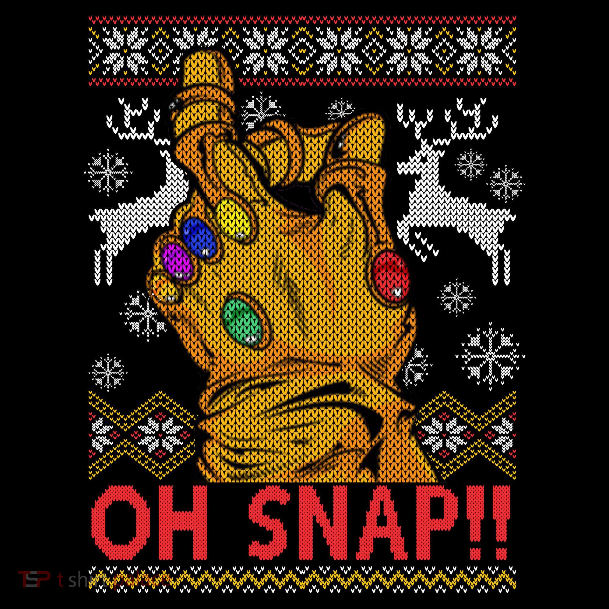 Oh Snap Ugly Christmas Sweater Design Coffee Mug