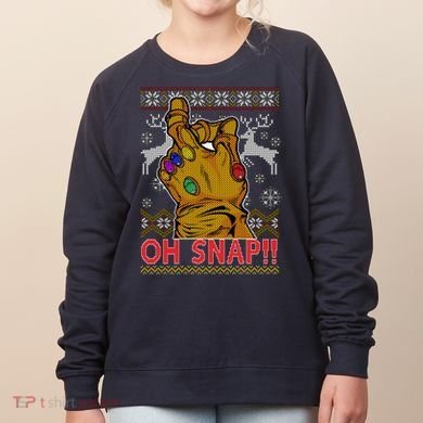 Oh Snap Ugly Christmas Sweater Design Women's Sweatshirt