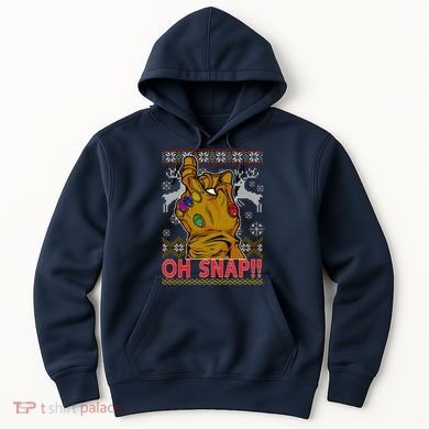 Oh Snap Ugly Christmas Sweater Design Hoodie