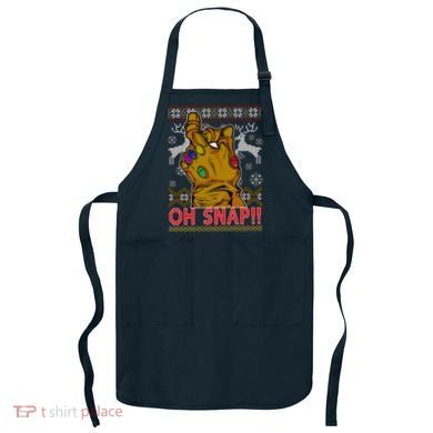 Oh Snap Ugly Christmas Sweater Design Apron