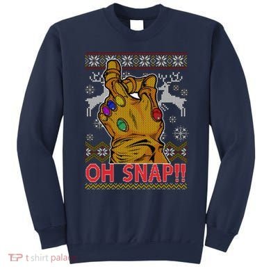 Oh Snap Ugly Christmas Sweater Design Sweatshirt