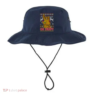 Oh Snap Ugly Christmas Sweater Design Bucket Hat