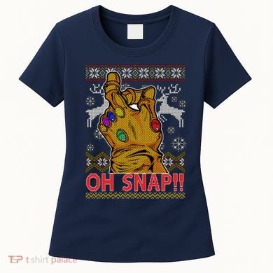 Oh Snap Ugly Christmas Sweater Design Women's T-Shirt