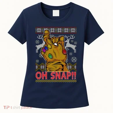 Oh Snap Ugly Christmas Sweater Design Women's T-Shirt