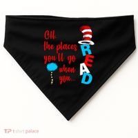 Oh The Places You'll Go When You Read USA-Made Doggie Bandana thumb 0