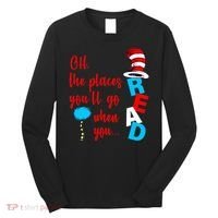 Oh The Places You'll Go When You Read Long Sleeve Shirt thumb 0