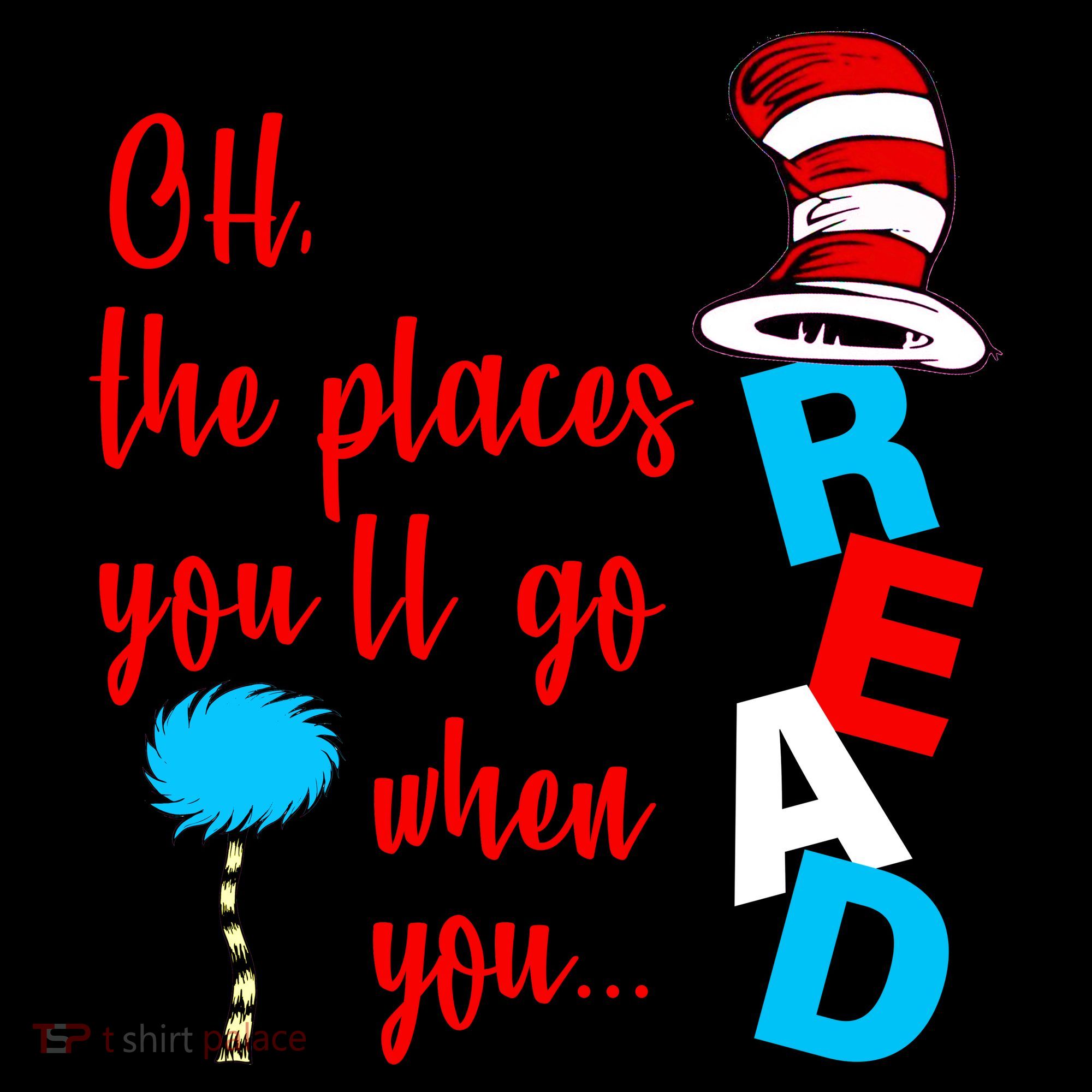 Oh The Places You'll Go When You Read Coaster