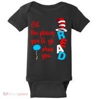 Oh The Places You'll Go When You Read Baby Bodysuit thumb 0