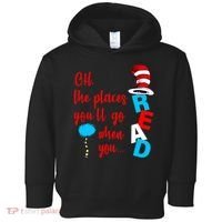 Oh The Places You'll Go When You Read Toddler Hoodie thumb 0