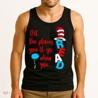 Oh The Places You'll Go When You Read Tank Top thumb 3