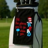 Oh The Places You'll Go When You Read Golf Towel thumb 2