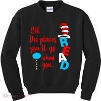 Oh The Places You'll Go When You Read Kids Sweatshirt thumb 0