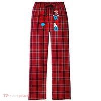 Oh The Places You'll Go When You Read Women's Flannel Plaid Pajama Pants thumb 0