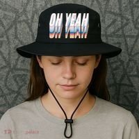 Oh Yeah! Funny Retro Bucket Hat thumb 3