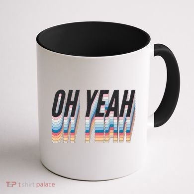 Oh Yeah! Funny Retro Coffee Mug back