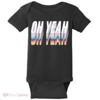 Oh Yeah! Funny Retro Baby Bodysuit thumb 0