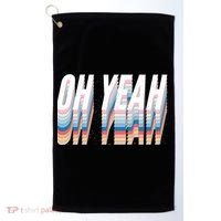 Oh Yeah! Funny Retro Golf Towel thumb 0