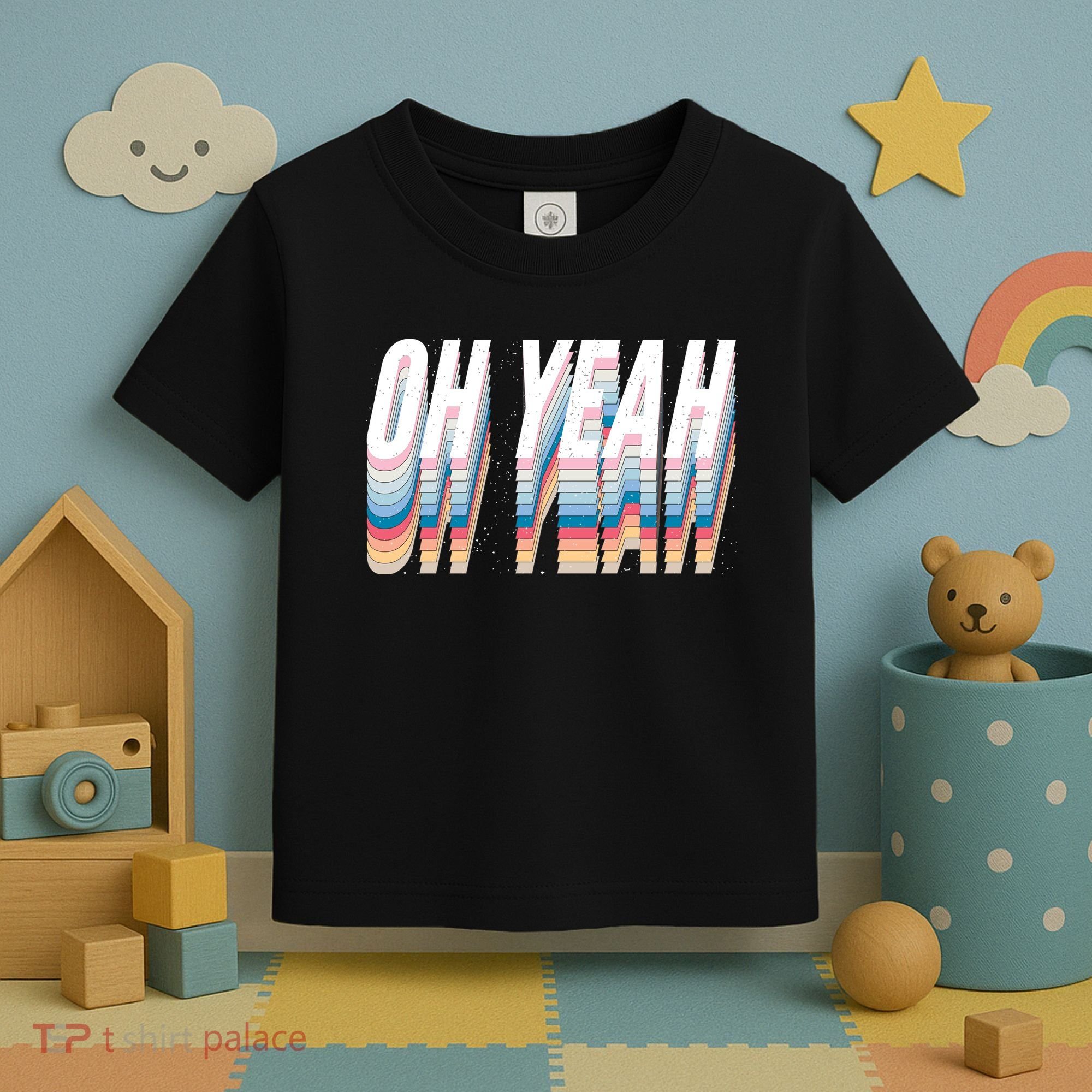 Oh Yeah! Funny Retro Toddler T-Shirt