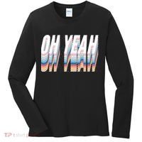 Oh Yeah! Funny Retro Women's Long Sleeve Shirt thumb 0