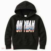 Oh Yeah! Funny Retro Kids Hoodie thumb 0