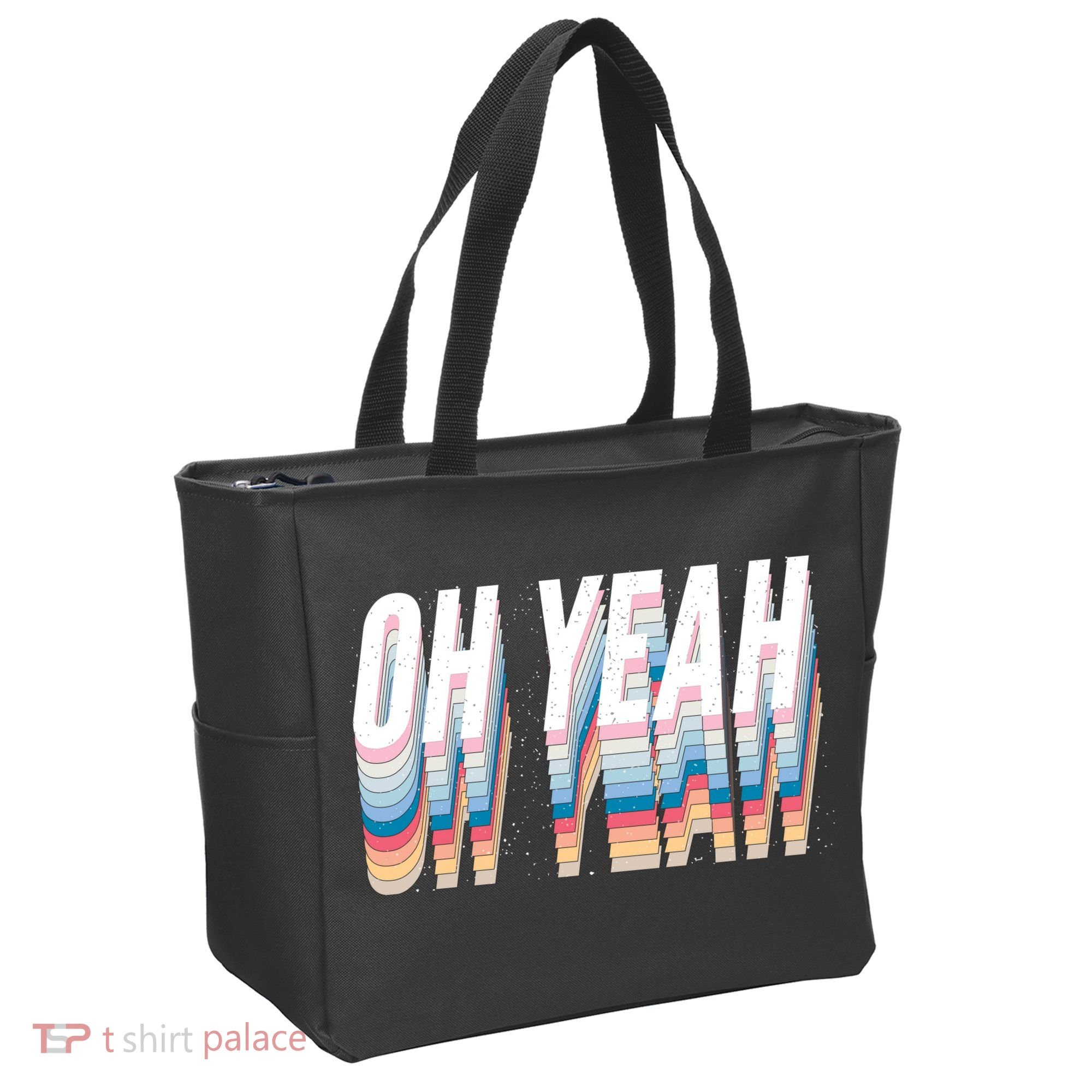 Oh Yeah! Funny Retro Tote Bag
