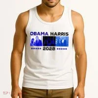 Obama Harris 2028 Tank Top thumb 3