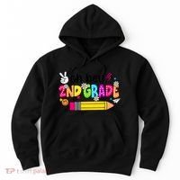 Oh Hey 2nd Grade Back To School Students Teachers Groovy Hoodie thumb 0