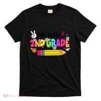 Oh Hey 2nd Grade Back To School Students Teachers Groovy T-Shirt thumb 0