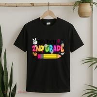 Oh Hey 2nd Grade Back To School Students Teachers Groovy T-Shirt thumb 2