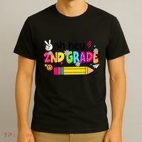 Oh Hey 2nd Grade Back To School Students Teachers Groovy T-Shirt thumb 3