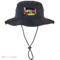 Oh Hey 2nd Grade Back To School Students Teachers Groovy Bucket Hat thumb 0