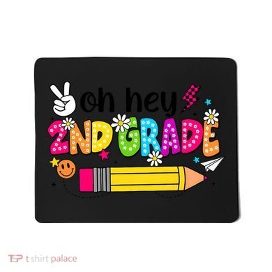 Oh Hey 2nd Grade Back To School Students Teachers Groovy Mousepad