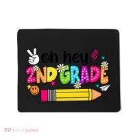 Oh Hey 2nd Grade Back To School Students Teachers Groovy Mousepad thumb 0