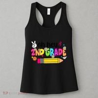 Oh Hey 2nd Grade Back To School Students Teachers Groovy Women's Tank Top thumb 3