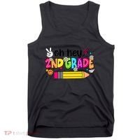 Oh Hey 2nd Grade Back To School Students Teachers Groovy Tank Top thumb 0