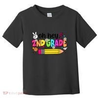 Oh Hey 2nd Grade Back To School Students Teachers Groovy Toddler T-Shirt thumb 0