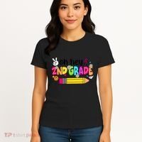 Oh Hey 2nd Grade Back To School Students Teachers Groovy Women's T-Shirt thumb 4