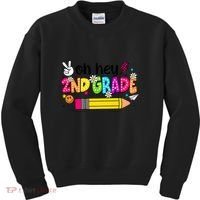 Oh Hey 2nd Grade Back To School Students Teachers Groovy Kids Sweatshirt thumb 0